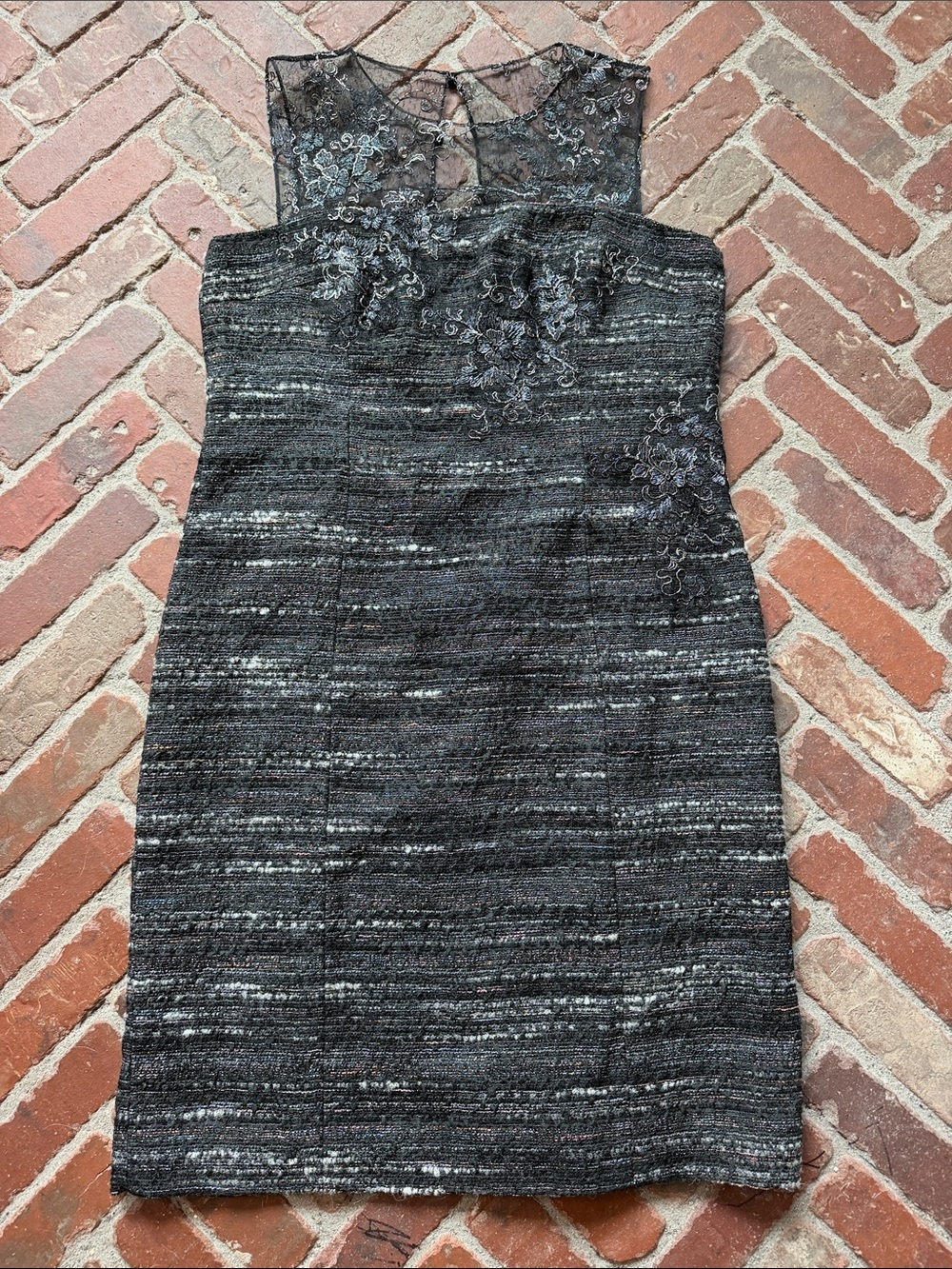 Rickie Freeman Teri Jon Tweed Dress